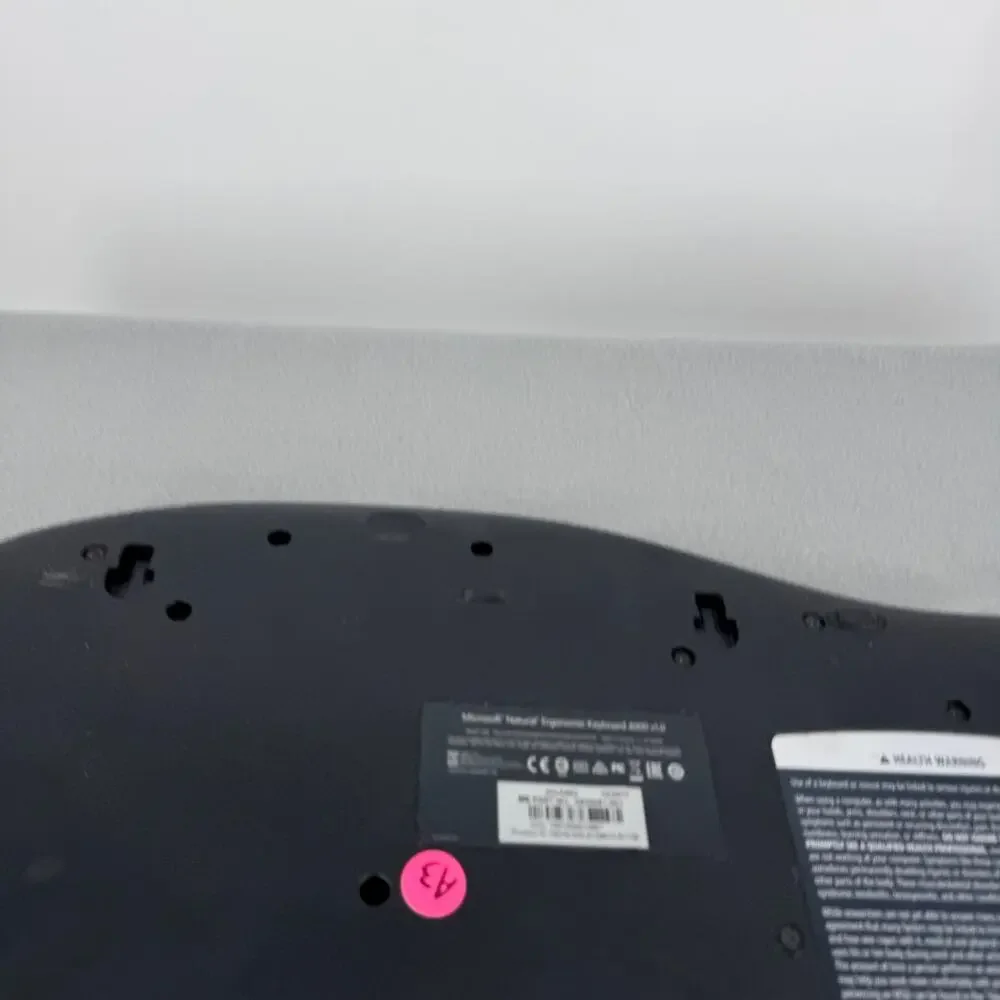 Microsoft Natural Ergonomic Keyboard 4000‎ v1.0 Model KU-0462 USB Tested